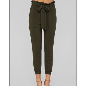 Fashion Nova Keepin’ It Up Pants - Olive